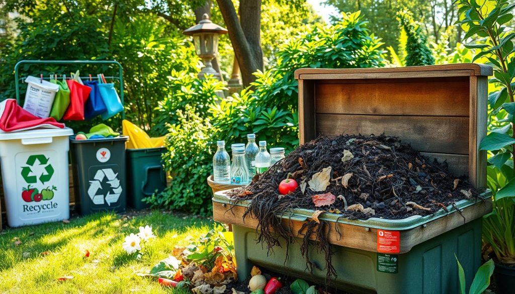 Recycling und Kompostierung