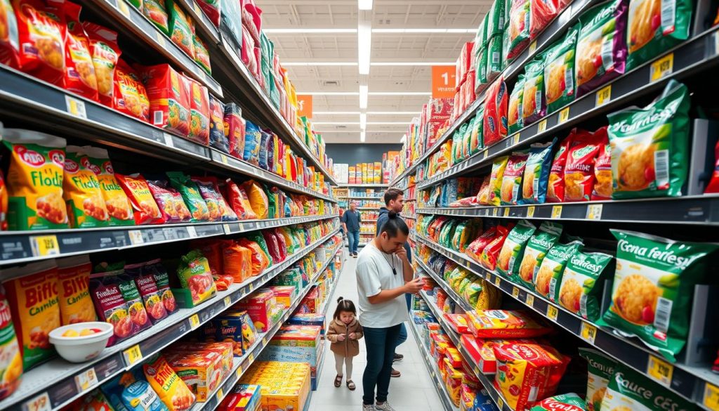 Verpackungsgrößen im Supermarkt